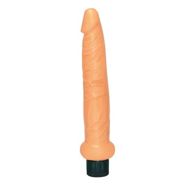 Wąski wibrator analny waginalny członek penis 19cm